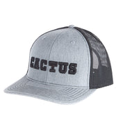 Heather Grey and Black 3D Logo Mesh Back Cap
