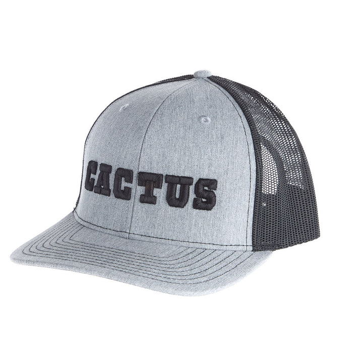Heather Grey and Black 3D Logo Mesh Back Cap