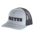 Heather Grey and Black 3D Logo Mesh Back Cap