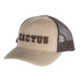 Khaki and Coffee 3D Logo Mesh Back Cap