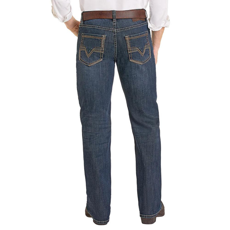 Men's Tone Tone Embroidered Pocket Jeans