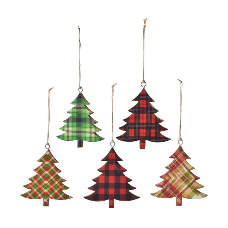 Assorted Plaid Tree Ornaments