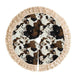 Brown Cowhide Christmas Tree Skirt