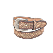 Vintage Basket Stamp Mens Belt