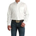 Men's Solid White Modern Fit Shirt