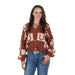 Women's Horseshoe Brown Cardigan