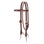 Latigo Western Browband Headstall with Engraved Cart Buckles