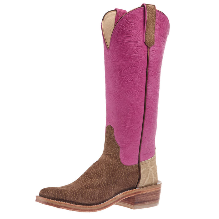 Women's NRS Ride Ready Malt Carpincho Vamp 15in Pink Denver Embossed Top