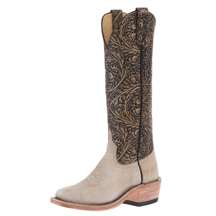 Women's NRS Ride Ready Natural Marsh Vamp 15in Blacked Tooled Top