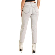 Women's Grey Straight Cropped