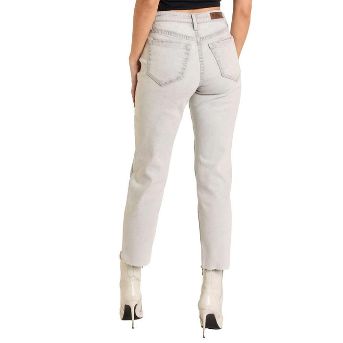 Women's Grey Straight Cropped