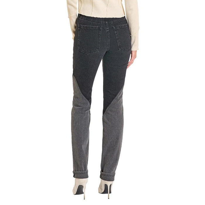 Women's Two Tone Black Jean
