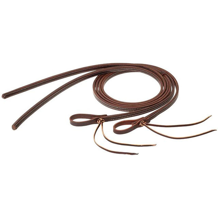 STS 5/8in Double Stitched Split Reins with Pineapple Knot