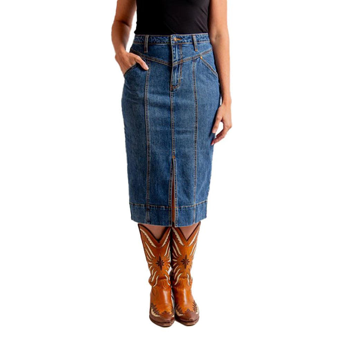 Women's Denim Maxi Skirt