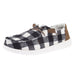 Women's Wendy Buffalo Plaid White and Black Casual