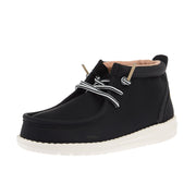 Youth Black Wally Mid Classic Casual Shoe