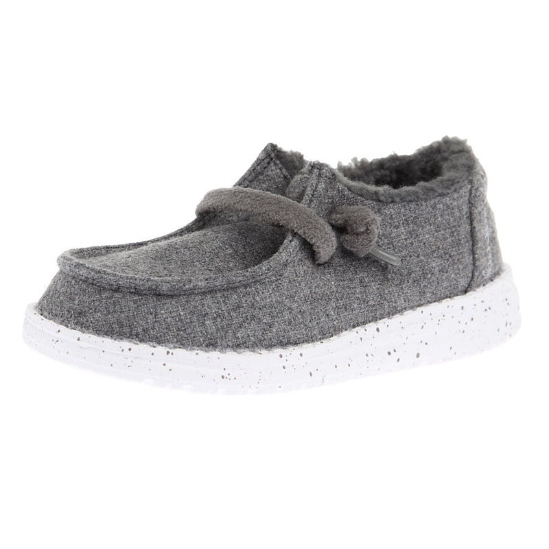 Toddler's Wendy Charcoal Wool Cozy Casual Shoe