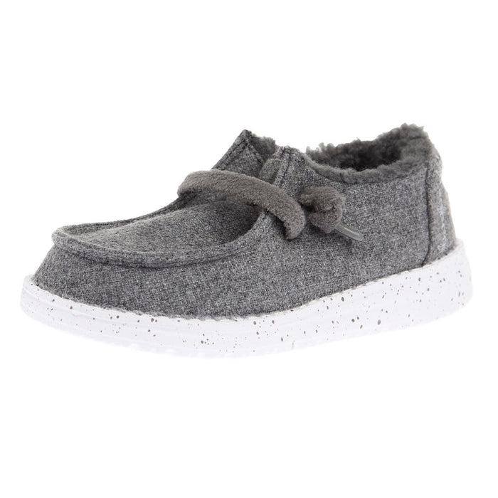 Toddler's Wendy Charcoal Wool Cozy Casual Shoe