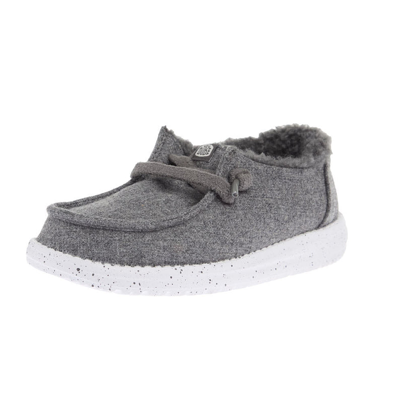 Youth Wendy Charcoal Wool Cozy Casual Shoe