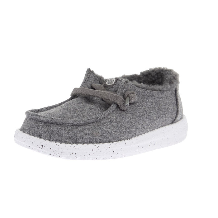 Youth Wendy Charcoal Wool Cozy Casual Shoe