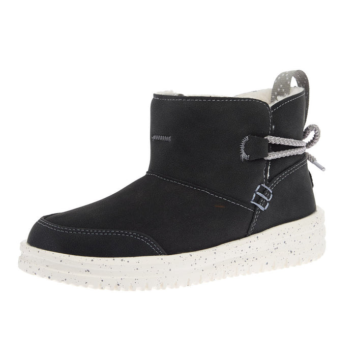 Youth Black Camden Bow Cozy Boot