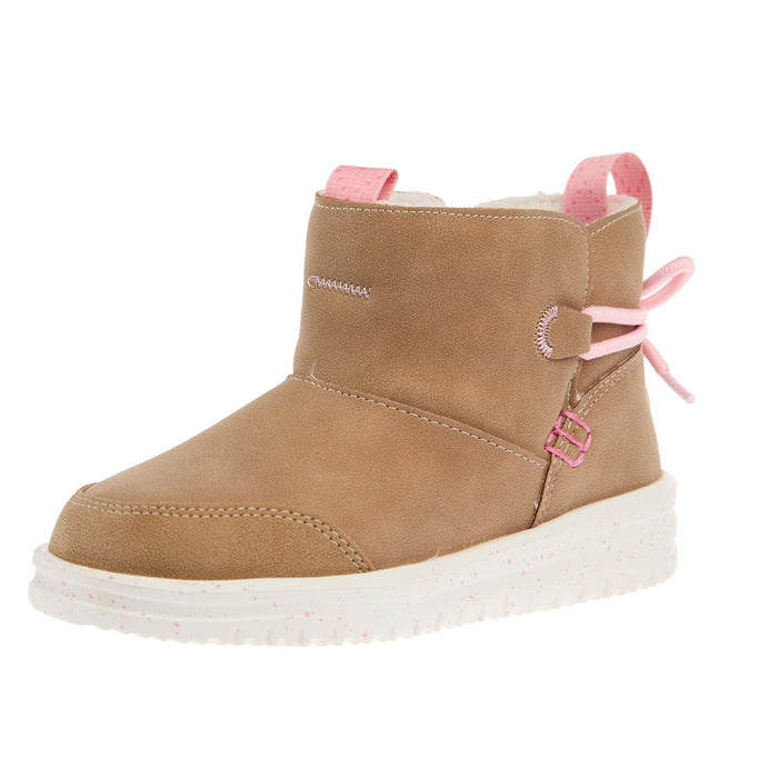 Youth Chestnut Camden Bow Cozy Boot