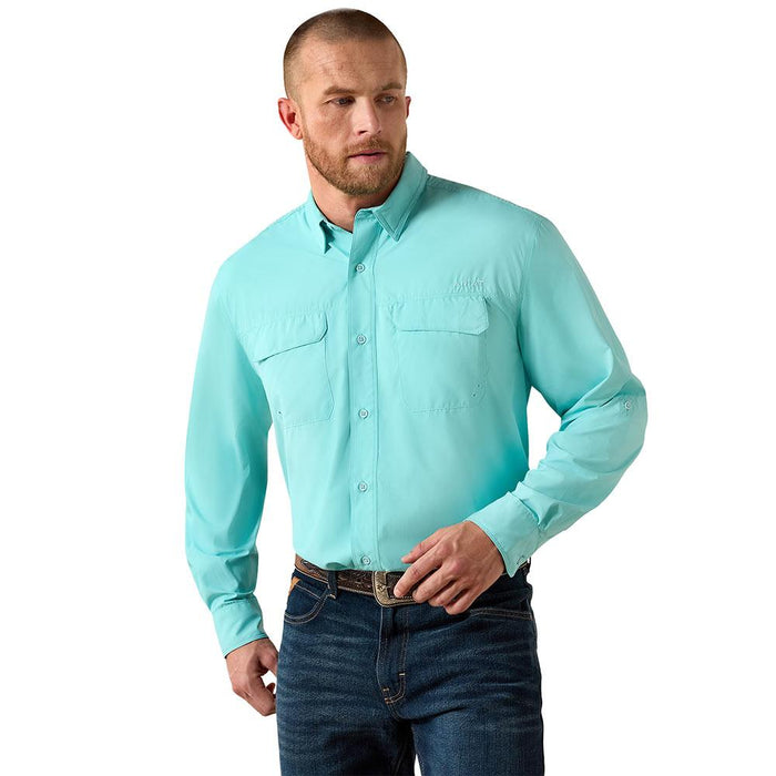 Men's Aqua Outbound Vent Tek Shirt