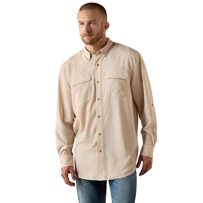 Men's Tan Outbound Vent Tek Shirt