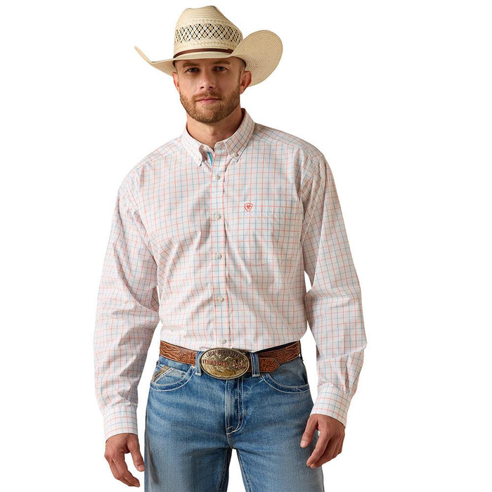 Men's White Plaid Jason Classic Shirt