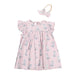Infant Girl's Dusty Rose Boot Print Dress with Bow
