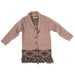 Infant Girl's Tan Bronc with Fringe Cardigan