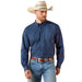 Men's Navy Print 360 Airflow Classic Shirt