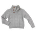 Infant Boy's Gray Cable Knit Sweater