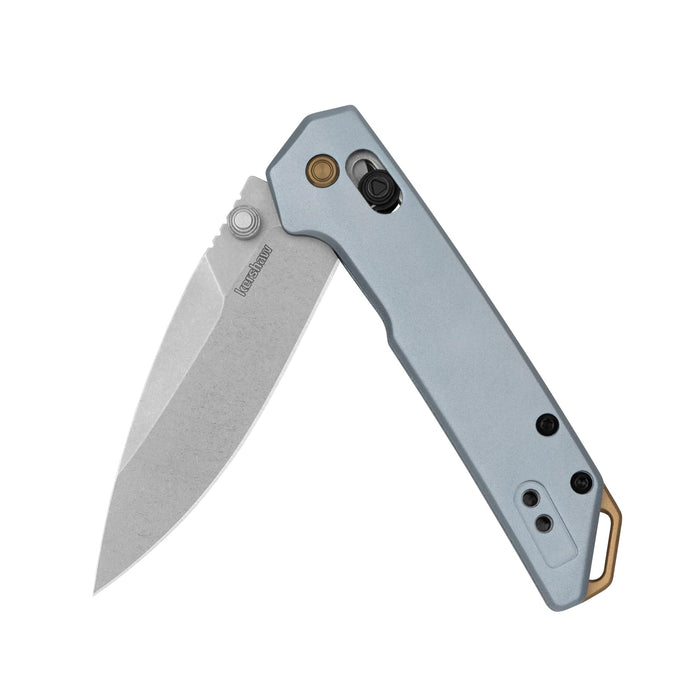 Mini Iridium Folding Pocket Knife 3 inch D2 Steel Blade DuraLock Aluminum Handle Pocketclip