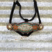 Sunflower Zuni Arrowhead Crystal Bronc Noseband Nylon Halter
