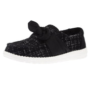 Women's Wendy Bow Tweed Black Casual