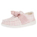 Women`s Wendy Bow Tweed Pale Pink