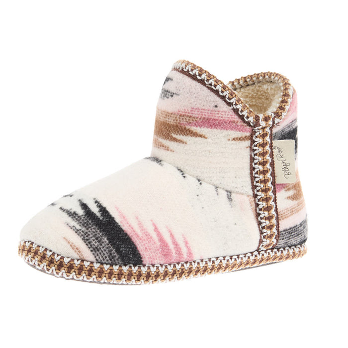 Women`s Ariel Pink Multi Bootie Slipper