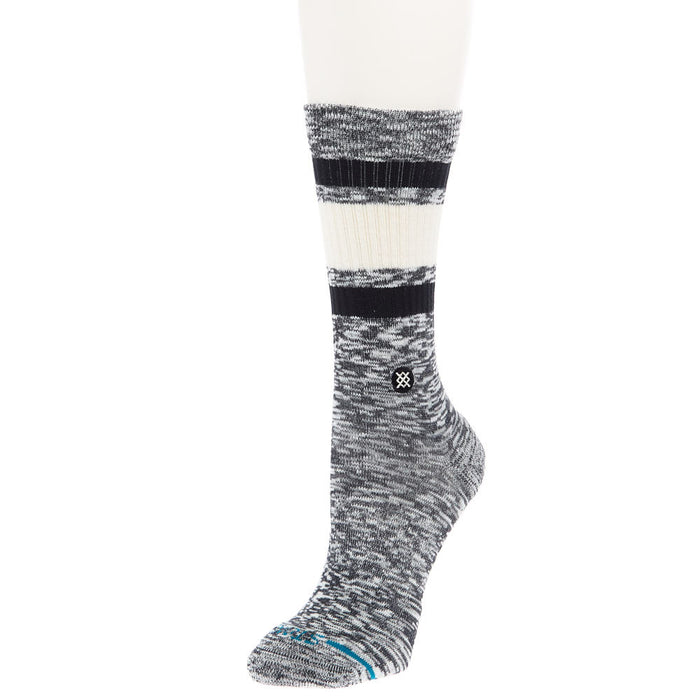 Unisex Slub Boyd Blue Crew Socks