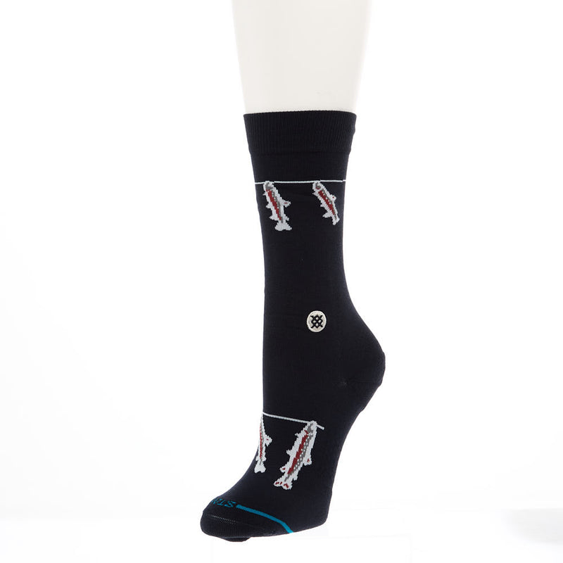 Unisex Gone Fishin Navy Crew Socks