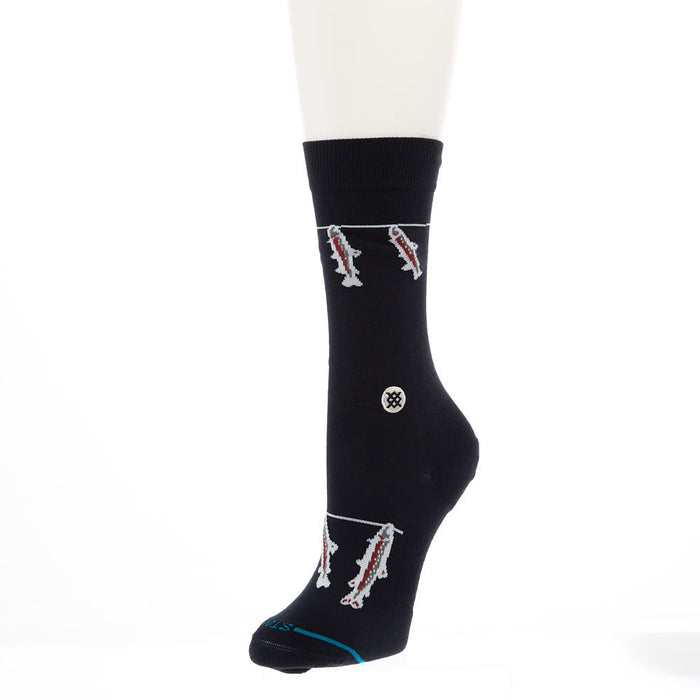 Unisex Gone Fishin Navy Crew Socks