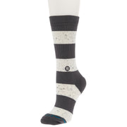 Unisex Nep Stripe Grey Crew Socks