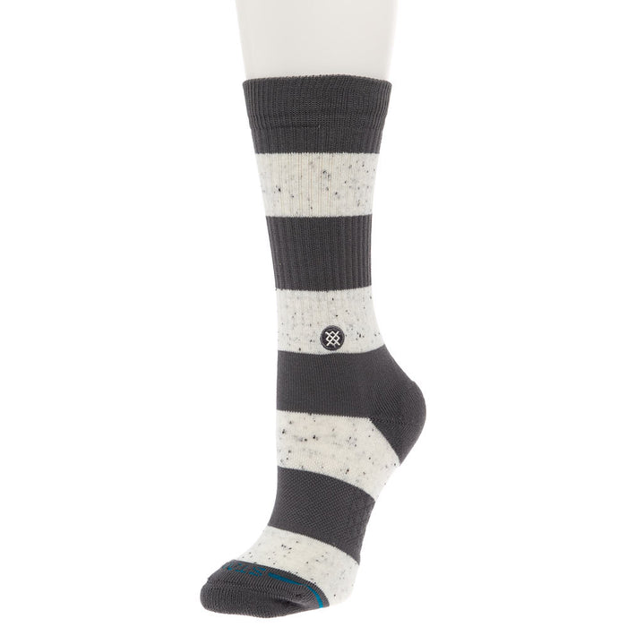 Unisex Nep Stripe Grey Crew Socks