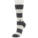 Unisex Nep Stripe Grey Crew Socks