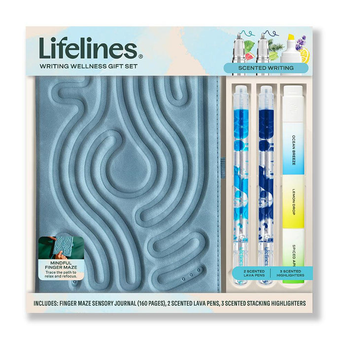 Blue Writing Wellness Gift Set