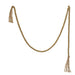 Natural Paulownia Wood Beads w/Tassels