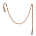 Terra Cotta Paulownia Wood Beads w/Tassles