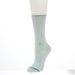 Women' Rolled Pale Blue Solid Crew Socks