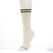 Womens Waffles N Butter Ivory Crew Socks