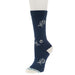 Women's Petite Bloom Slate Blue Crew Socks